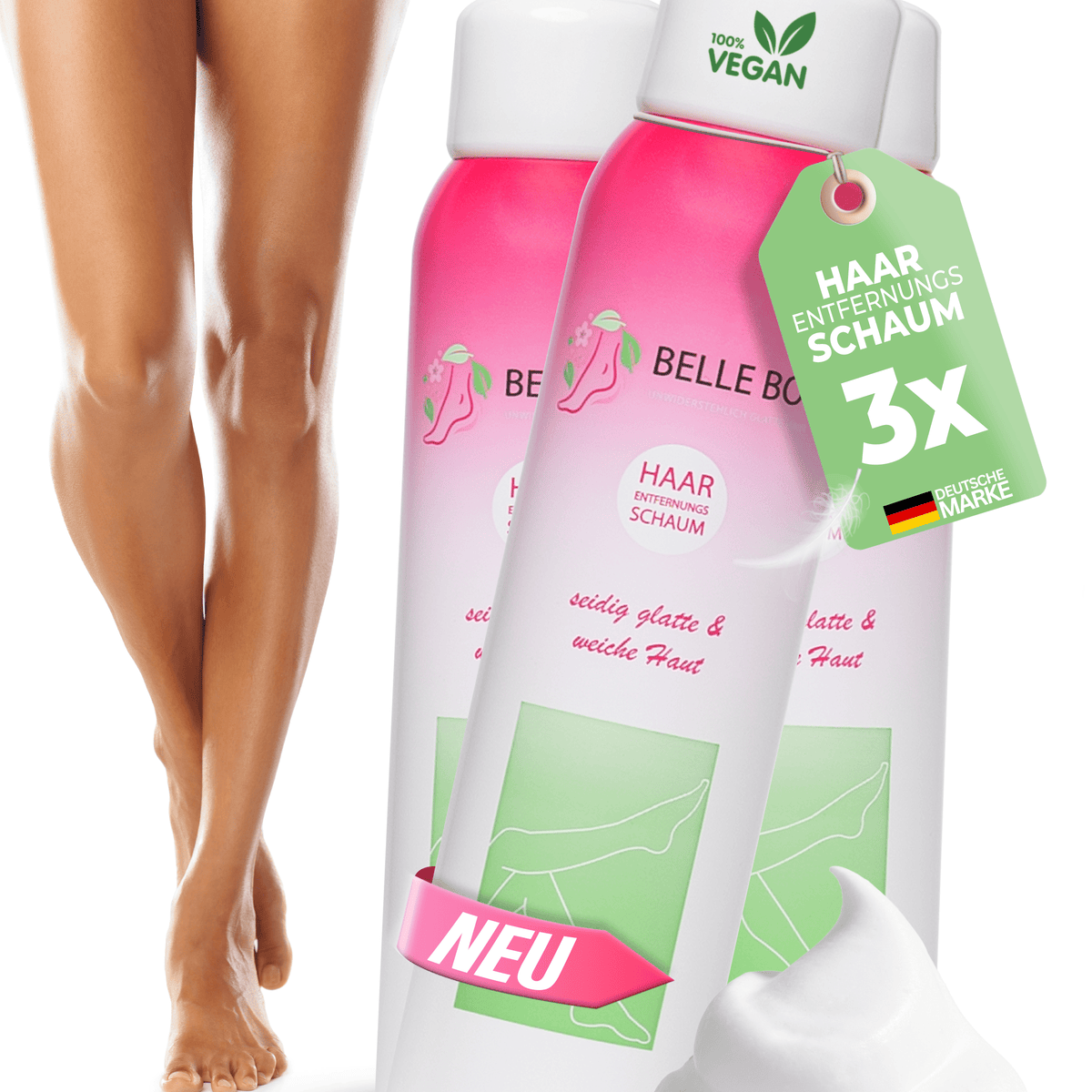 Belle Body depilační pěna na odstranění dámského knírku