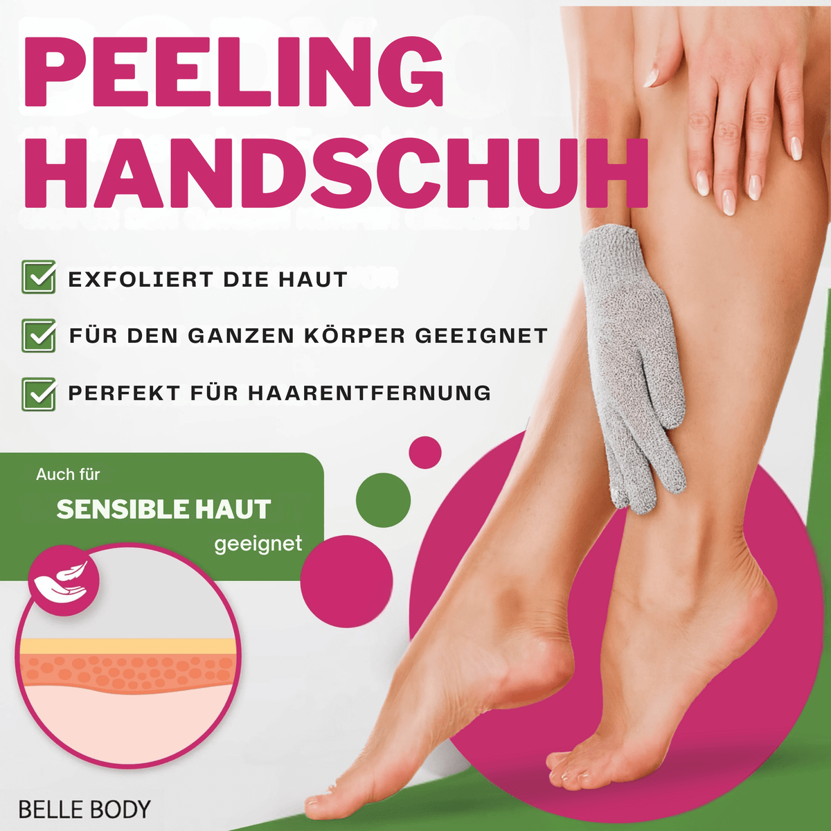 Rukavice na depilaci a peeling